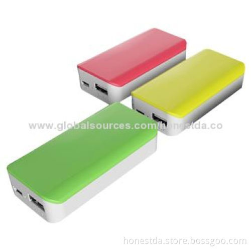 3,000mAh Universal Mobile Phone Power Bank for Promotional Gifts, 5V DC/1A Input